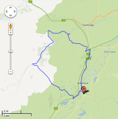 Aviemore Bike Trail Map Burma Road