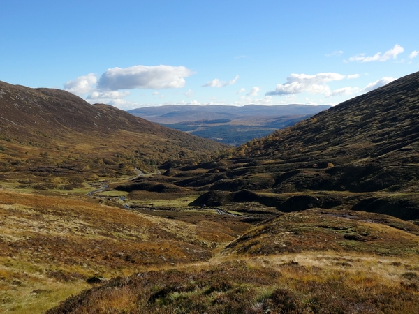 Looking back down the glen