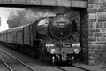 Flying Scotsman approaching Queen Margaret Stn, Dunfermline by Dave Banks Photography