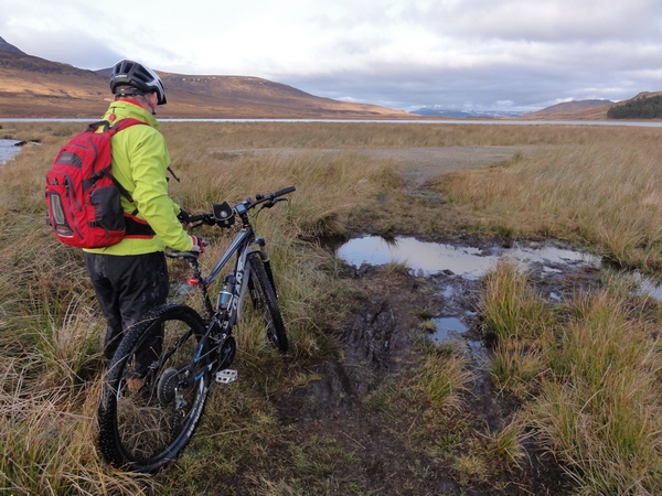 Boggy section to landrover track