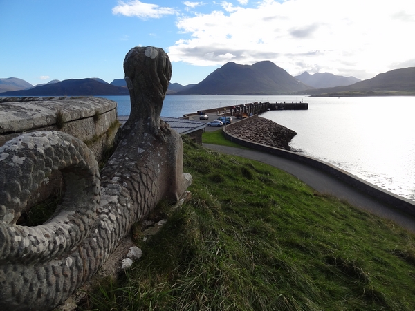 Mermaid overlooking ferry terminal by Dave Banks Photography